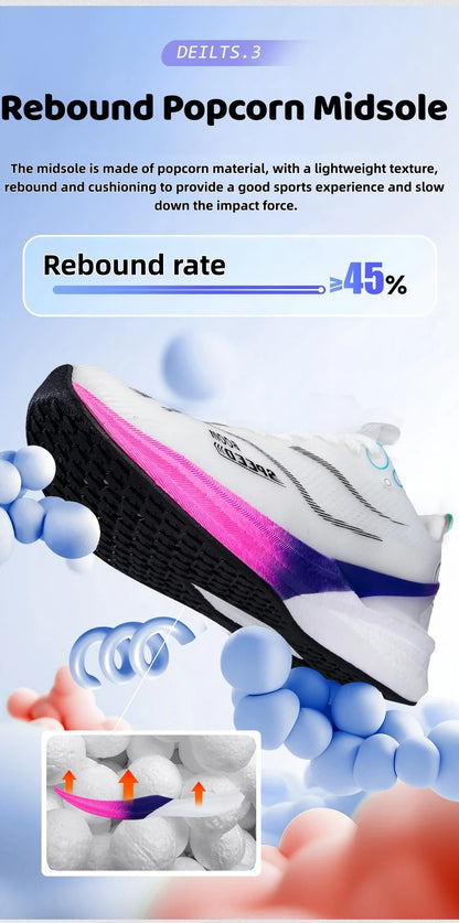 2025 Men's and Women's Professional Carbon Plate Marathon Running Shoes Shock Absorption Ultra-light Stable Support Sports Shoes