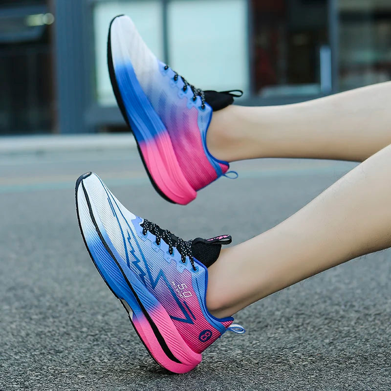 Men's Sports Running Shoes, Casual Marathon, Lightweight, Comfortable Women's Athletic Non-Slip Walking Sneakers, Outdoor Couple Shoes