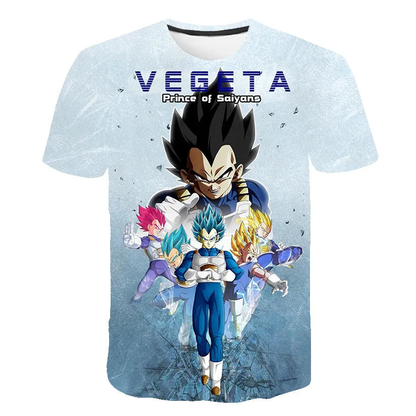 Dragon Ball T Shirt Kids Tops Tee Anime Figures Son Goku Super Saiyan T-shirt Boys T-shirts Children Clothes Summer Short Sleeve