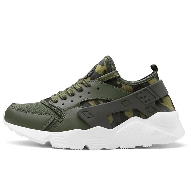 Zapatillas deportivas de moda para hombre, ligeras, cómodas y transpirables. Zapatillas deportivas para hombre, zapatillas para caminar, de malla, planas, rojas, de verano.