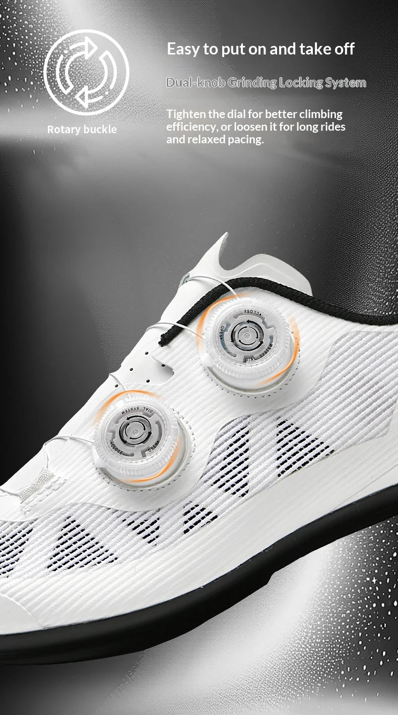 Men's Ultra Light Road Mountain Cycling Shoes, Professional MTB, SPD Self-Locking Cycling Shoes, Women's Road Cycling Shoes