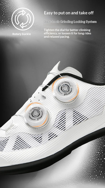 Men's Ultra Light Road Mountain Cycling Shoes, Professional MTB, SPD Self-Locking Cycling Shoes, Women's Road Cycling Shoes