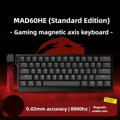 FGG MAD60 Tastiera da Gaming RGB ad Asse Magnetico, dedicata al gioco, Full Key Hot Swap, risposta rapida, tastiera gaming personalizzata entry-level
