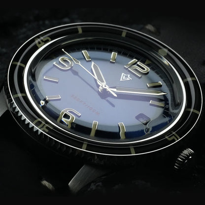 CADISEN 2026 Watch Men Mechanical Wristwatches MIYOTA 8215 Movement Genuine Leather Strap Waterproof Luminous Red Mens Watches
