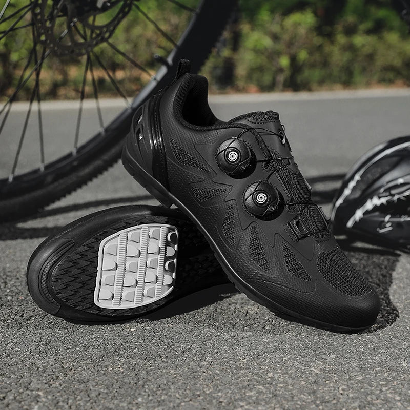 Men's Non-Locking Mountain Bike Shoes Without Cleats Road Bicycle RB Speed Non-Cleat Cycling Shoes Sneakers Flat Pedal MTB Women