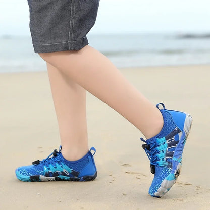 Unisex, gyorsan száradó, lélegző vízi cipő, mezítlábas strandcipő felnőtteknek és gyerekeknek, edzőtermi és szabadtéri edzéshez, méret: 28–46