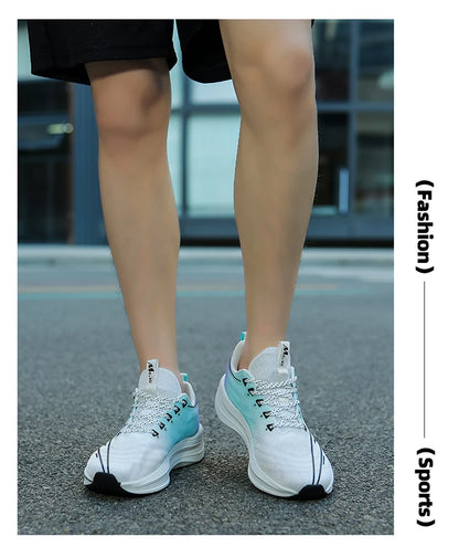 Brand Men's Carbon Plate Running Shoes Soft Cushion Shock Absorbing Sports Shoes Unisex Sneakers Light Anti-Slip Training Shoes