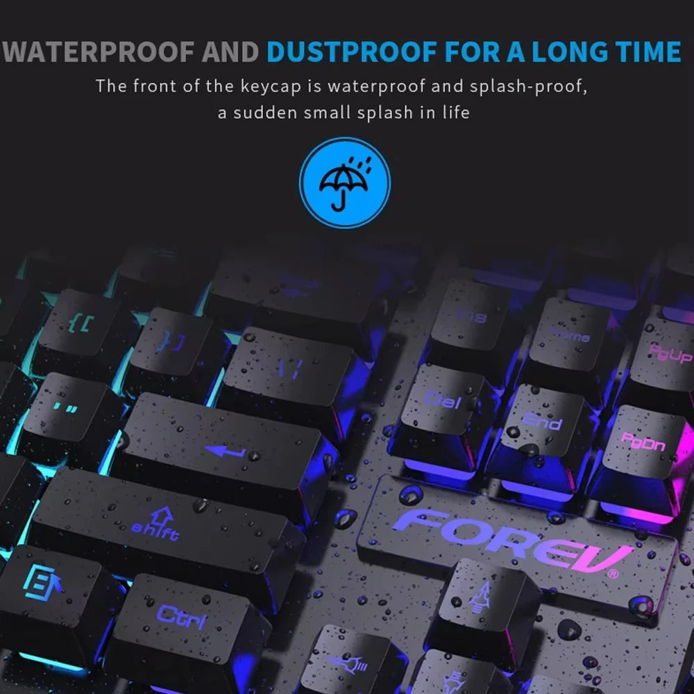 104 Keys USB Wired Keyboard RGB Mechanical Gaming Keyboard Ergonomic Esports Keyboard Computer Accessory for Laptop Macbook