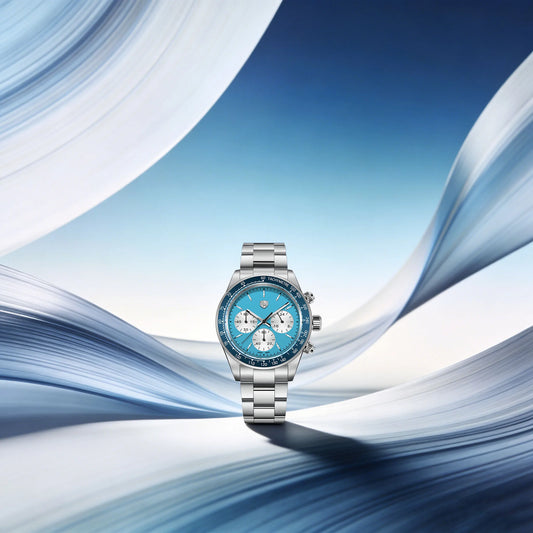 Rossitimi Casual Elegance Men Quartz Watch  Light Luxury Premium Stainless Steel Sapphire Small Three-Pin Luminous Diving Watch