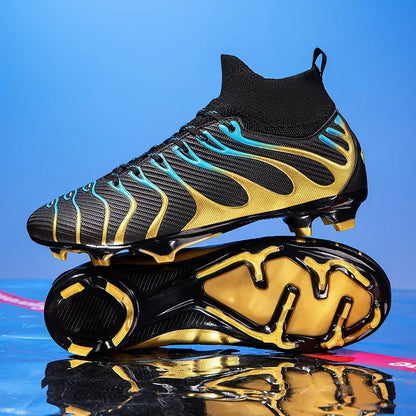 Herren-Fußballschuhe Sport FG/TF Outdoor-Fußballschuhe Training Jungen Wettkampf rutschfest mit langen Stollen Hallen-Futsal bequem