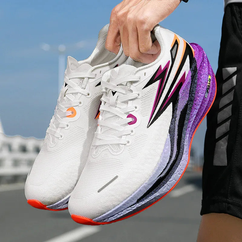 Men's Sports Running Shoes, Casual Marathon, Lightweight, Comfortable Women's Athletic Non-Slip Walking Sneakers, Outdoor Couple Shoes