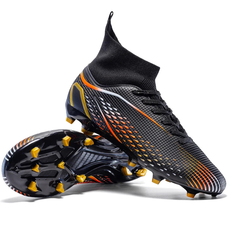 Men Football Boots Professional Outdoor Unisex Soccer Shoes Soccer Training Turf Futsal Match Grass Cleats Non-slip Breathable