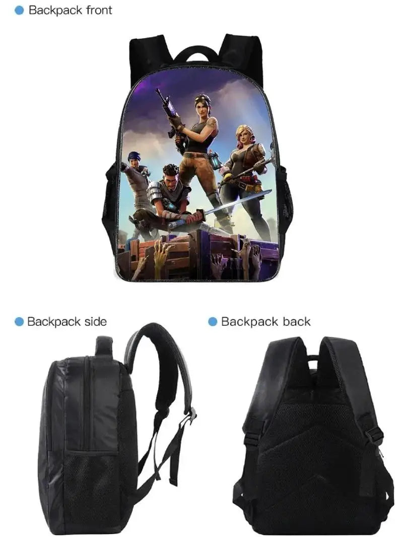 Fortnited 3-teiliges Rucksack-Set für Jungen – Victory Game, 16 Zoll, wasserabweisender Vorschul-Rucksack, cooler Grundschulrucksack