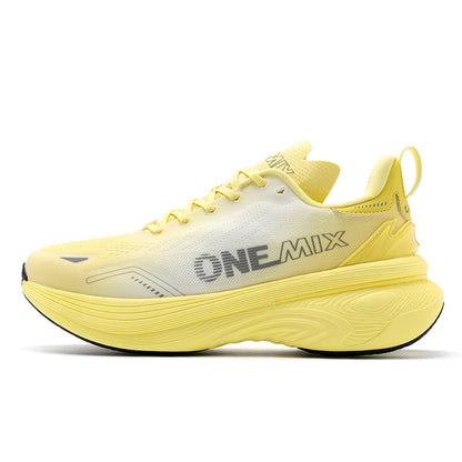 ONEMIX Nieuwe jogging- en hardloopschoenen voor dames en heren, lichte sneakers, wegschoenen, slijtvaste modieuze sportschoenen, fitnessschoenen