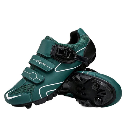 Pantofi de ciclism MTB neutri, compatibili cu pantofii de ciclism de șosea Pelaton, pantofi sportivi de ciclism pentru bărbați, cu design cu benzi reflectorizante