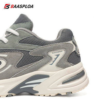 Baasploa New Running Shoes Men Outdoor Fashion Lightweight Mesh Sports Shoes Male Casual Breathable Non-Slip Walking Shoes