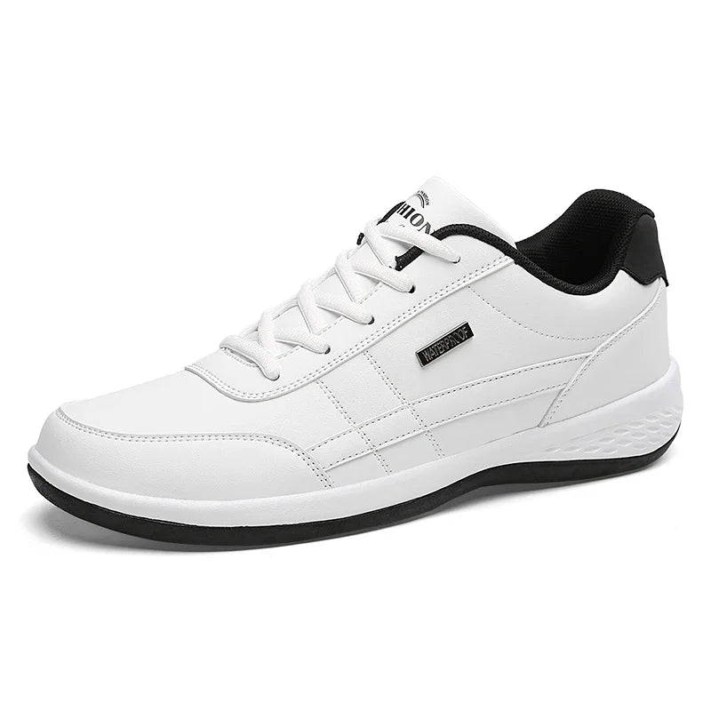 Pantofi din piele pentru bărbați, adidași, pantofi casual la modă, pantofi italieni respirabili pentru timp liber, adidași pentru bărbați, încălțăminte antiderapantă, pantofi vulcanizați pentru bărbați