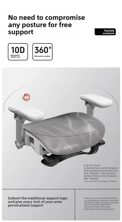 Portable Minimalist Ergonomic Chair 10D Armrest Computer Chair Office Chair Study Chair Gaming Chair Gravity Sturdy and Durable