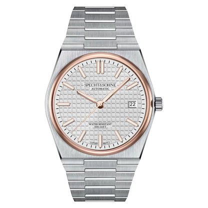 SPECHT&SOHNE New 37MM Men's Watches Luxury Automatic Watch For Men Rose Gold Stainless Steel Mechanical Wristwatch Waterproof
