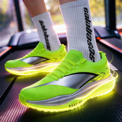 Speciality Marathon Men Running Shoes Carbon Board Sports Breathable Lightweight Women's Comfortable Athletic Nonskid Sneakers
