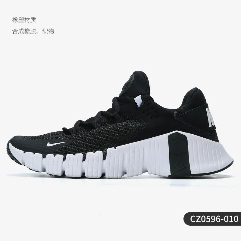 Nike Original Damen Free Metcon 4 Barfuß-Trainingsschuhe, atmungsaktiv und gepolstert, CZ0596-010