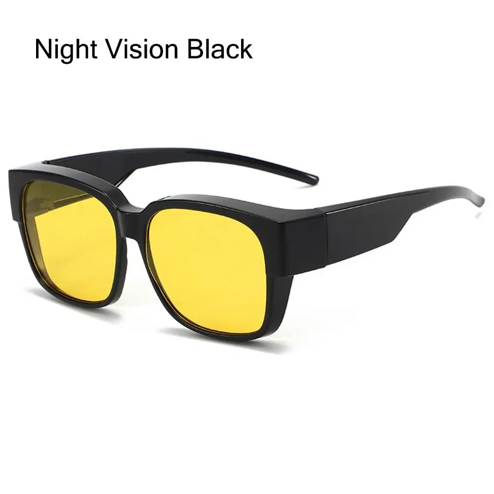 for Driving Riding That Can Be Worn over Other Glasses Fit Over Glasses Sunglasses Wrap Around Square Shades Polarized