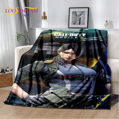 3D COD,Call of Duty Game Gamer Soft Plush Blanket,Flannel Blanket Throw Blanket for Living Room Bedroom Beds Sofa Office Cover