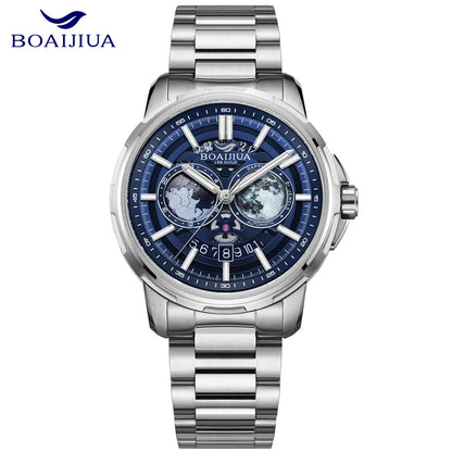 BORIAGE(BOAIJIUA) Automatic Mechanical Watch Creative Starry Sky Watch Water Resistant  Mechanical Watches Birthday Gift for Men
