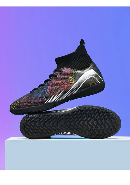 Men Professional Football Shoes Society Cleats Soccer Shoes Original Indoor Football Field Boots Grass Training TF/FG Sneaker
