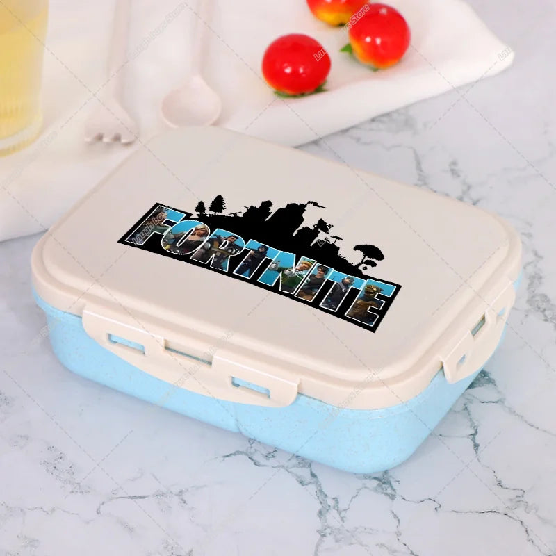 Fortnite Bento Lunch Box Anime Fortnite Food Storage Containers Kids School Picnic Lunchbox Office Dinner Case Gift 2025