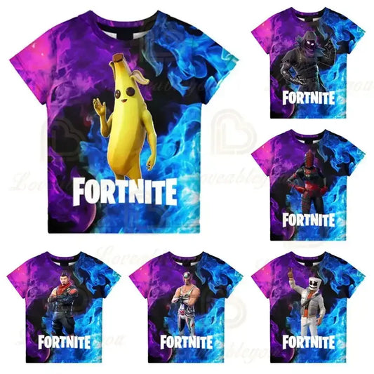 Fortnite Victory Game 3D T-shirt Babys Clothing Harajuku Tshirt Children Cute Kids  Battle Royale Hero Tops Boys Girls
