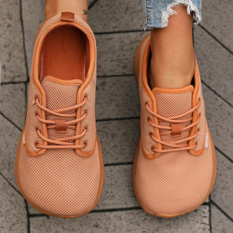 Zapatillas de running para mujer: transpirables, cómodas, para actividades al aire libre y acampada; zapatillas minimalistas con horma ancha y suela blanda, tipo tenis.
