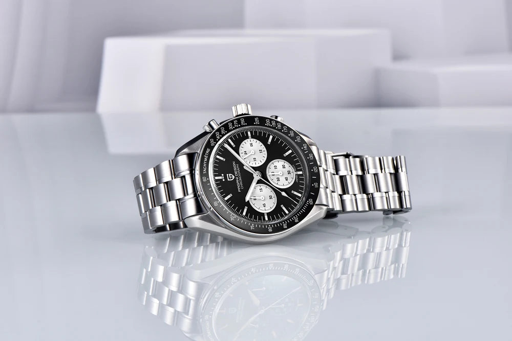 Ura PAGANI DESIGN Moon – luksuzni kvarčni kronograf za moške, športni stil, safirno steklo z antirefleksno obdelavo, svetleči zaslon