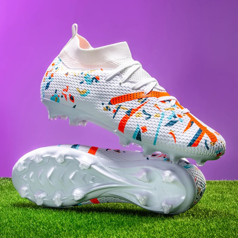 Nouvelles chaussures de football pour hommes, chaussures de sport professionnelles pour l'extérieur, antidérapantes, chaussures d'entraînement, baskets, chaussures de football pour terrain gazonné, ultralégères, unisex