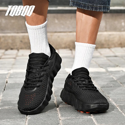 Comfortabele casual herensneakers met voetmassagetechnologie Ademende, lichtgewicht sportschoenen voor dames