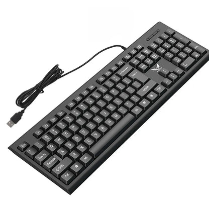 104Keys Wired Keyboard RGB Colorful Gaming Keyboard USB Wired Keyboard Standard Keyboard for PC Laptop Android Windows Mac OS