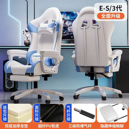 Ergonomic Gaming Chair Racing Style Computer Chair with Adjustable Armrests, Reclining Office Chair, E-Sports Chair for Home & Office