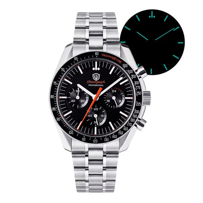 Watchdives New Wd1863 Quartz Men's Watch VK63 Chronograph Bubble Sapphire Waterproof 39Mm Steel Top Brand Luxury Business Watch