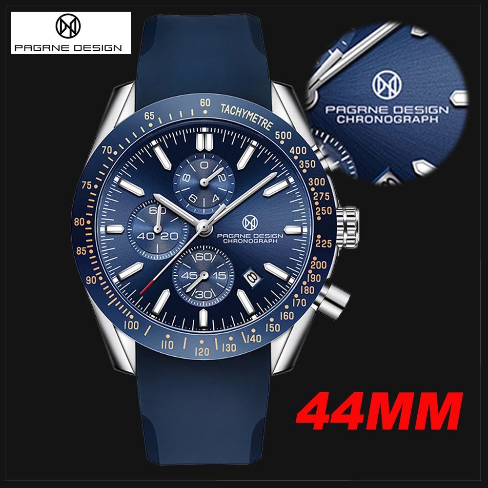 PAGANI DESIGN 45MM 2026 Men Quartz Watches 30M Waterproof Luxury Business Stainless Steel Relogio Masculino 5140