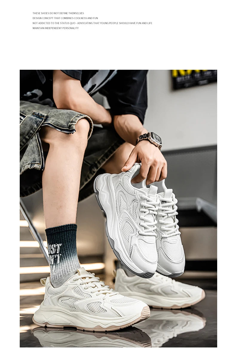 Adidași casual de viteză pentru bărbați, primăvară-vară, cu talpă moale, antiderapant, respirabili, pentru alergare în aer liber, pantofi sport de modă pentru tineri Joker