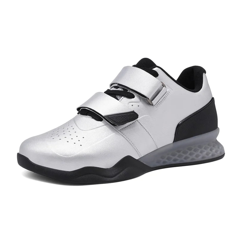 Weightlifting shoes, professional men and women powerlifting squat training shoes, hard sole gym shoes with stable heel, non-slip design