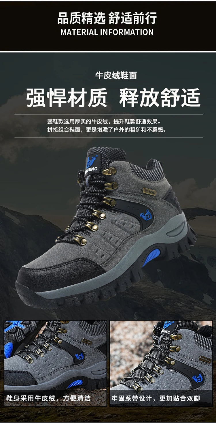 Outdoor-trekkingschoenen herfst/winter heren waterdichte wandelschoenen bergschoenen echt leer bosjacht tactische schoenen