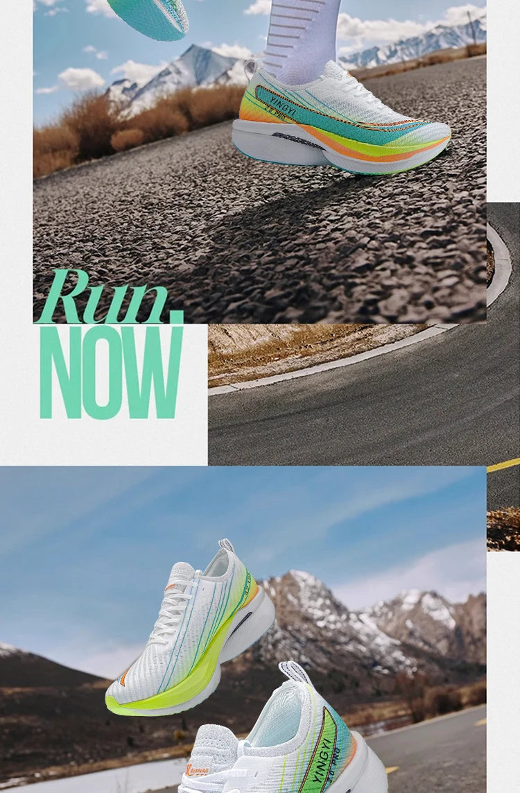 2025 IRUNSVAN SHADOW WING 2.0 PRO Marathon Air Cushion Sports Running Shoes, Carbon Plate Trail Running Shoes, Lightweight Sneakers