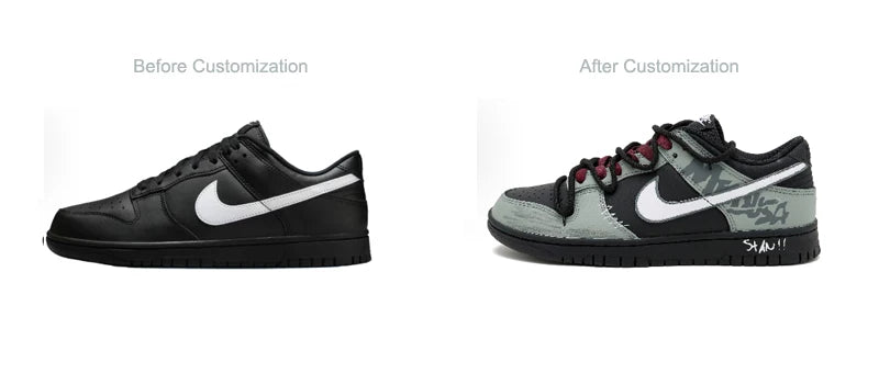 Individuell gestaltete Sneaker Nike Dunk Night Walker SAML Retro Urban Casual Low Top stoßdämpfend atmungsaktiv strapazierfähig für Herren