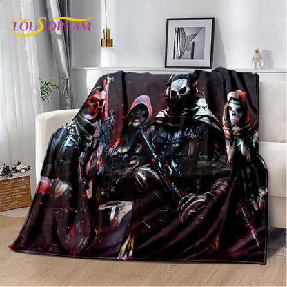 COD 3D, manta suave de felpa para gamers de Call of Duty, manta de franela para sala de estar, dormitorio, camas, sofá y oficina