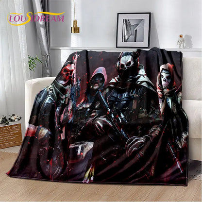 COD 3D, manta suave de felpa para gamers de Call of Duty, manta de franela para sala de estar, dormitorio, camas, sofá y oficina
