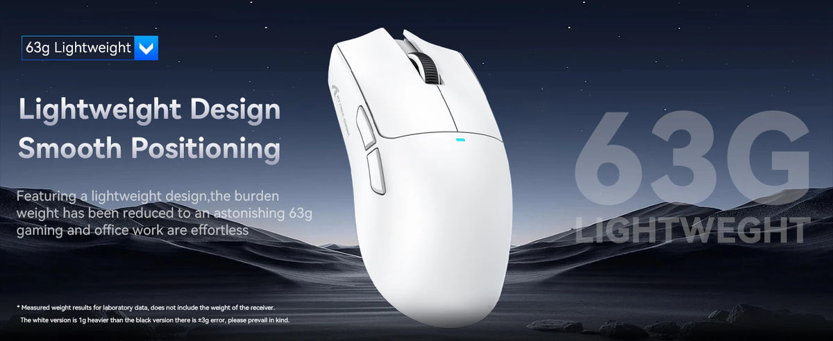 Attack Shark X11 tri-mode gamingmus med magnetisk laddningsdocka, PixArt PAW3311-sensor, 22K DPI, BT/2.4Ghz/trådbunden, för PC/MAC