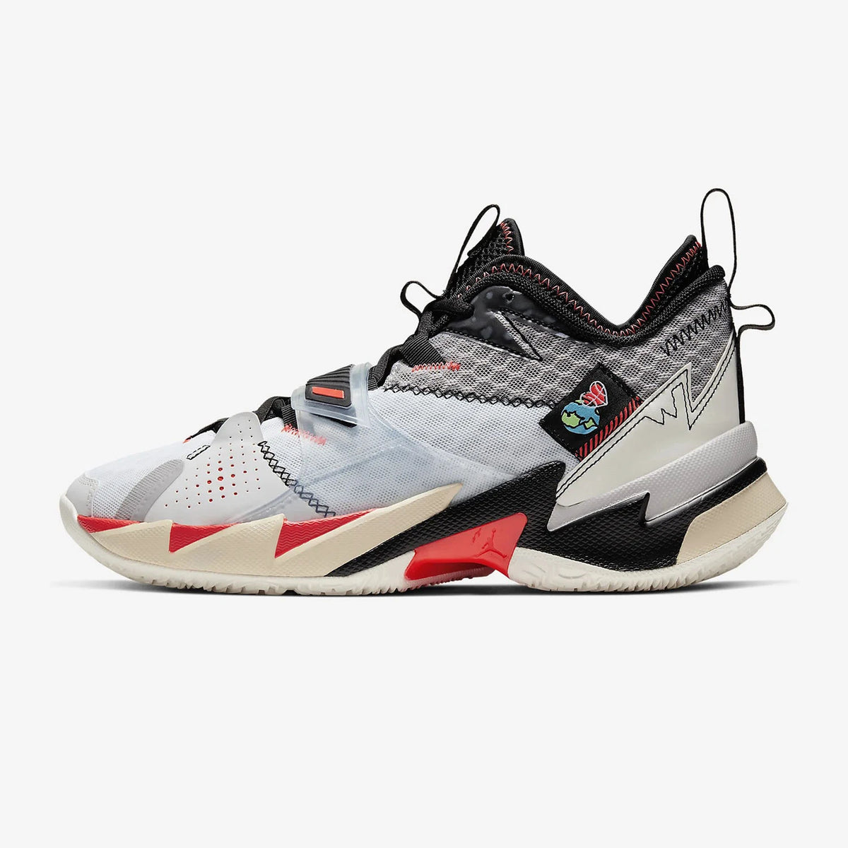Nike originalni moški košarkarski čevlji JORDAN s srednjim zgornjim delom, oblazinjeni in trpežni, CD3002-101