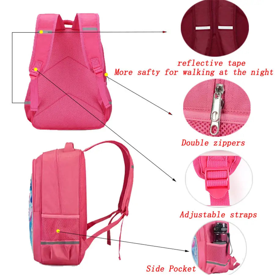 FORTNITE 16-inch Durable Lightweight Backpack, Dual Zipper Pockets, Cartoon Style for Boys & Girls Ages 6-10, Free 3D Printed Keychain