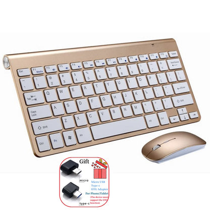 Combo tastiera e mouse wireless spagnolo ebraico coreano thailandese 2.4G, mini tastiera e mouse wireless portatili per Windows Mac Android